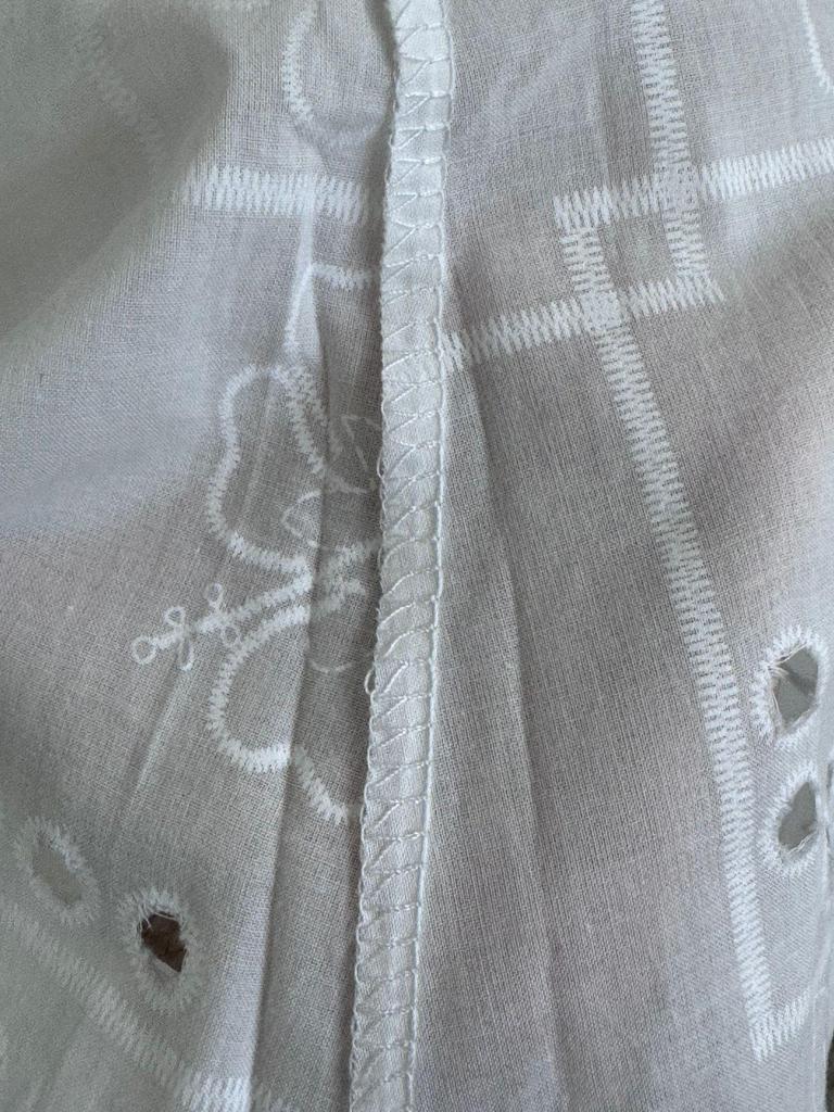 Spring 2026 Korean Style White Layered Embroidered Skirt for Women