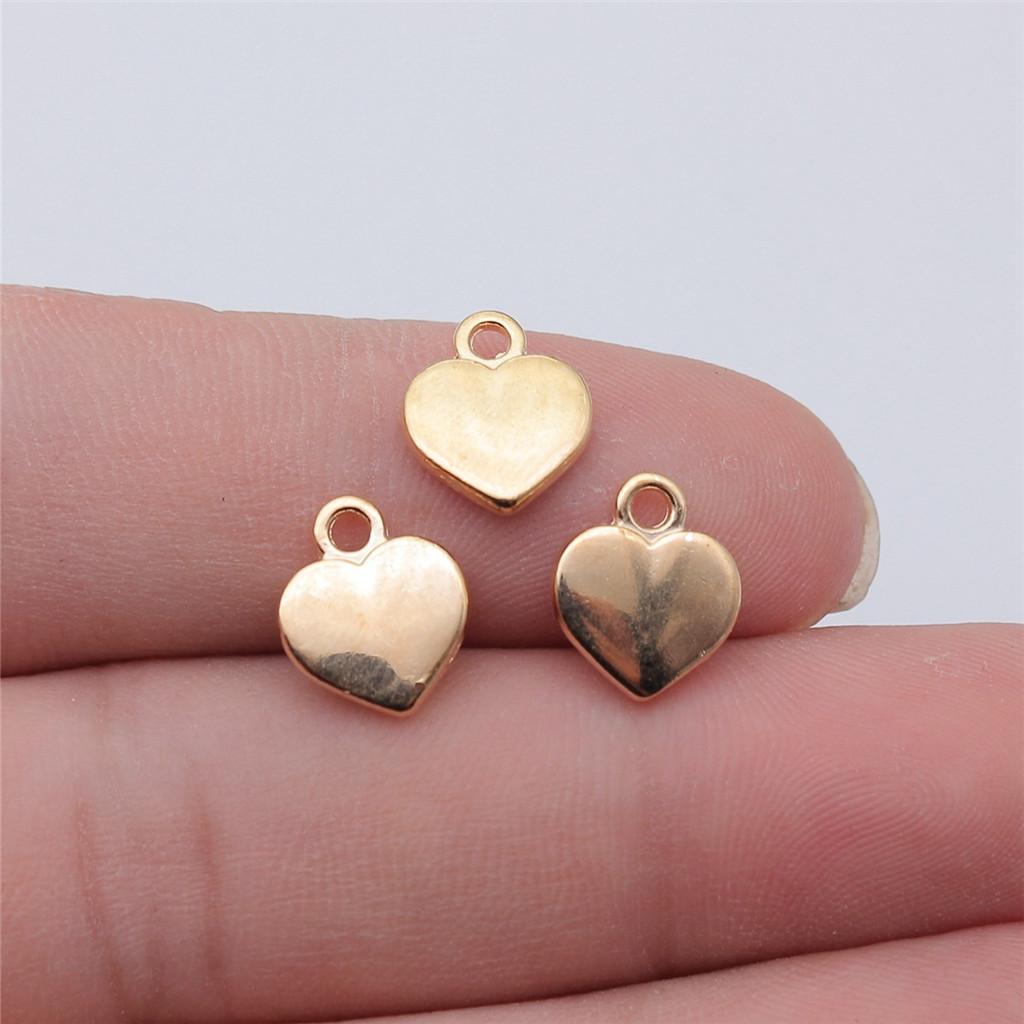 Charms Peach Heart Love Pendants Wedding Jewelry Findings QC094