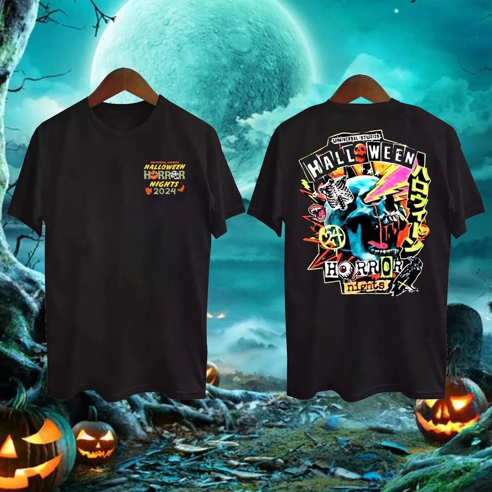 Футболка Halloween Horror Nights 2024 Universal Studio Orlando Подарок S-5XL Унисекс Футболка XXXXL