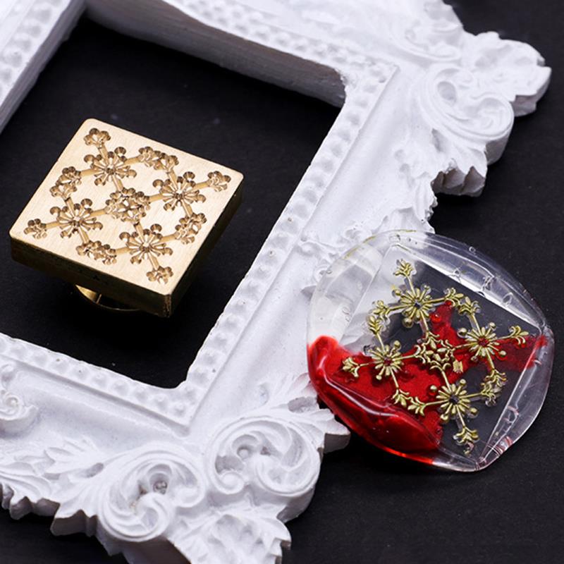 Blumenwachssiegel, Siegel, Retro-Handwerk, Siegelstempel, Kopf, Karte, Umschlag, Hochzeitseinladung, Geschenkverpackung, Scrapbook