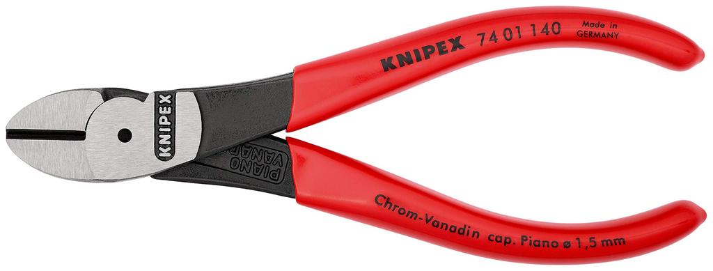 KNIPEX Diagonal Cutting Pliers Hard 7401-140 Heavy-Duty (for Wire) (SB)