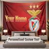 Tapisserie Murale Personnalisée avec Nom et Texte Benfica FC en Polyester pour Chambre à Coucher et Pièce