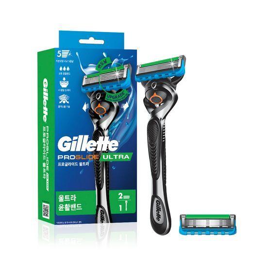 Gillette ProGlide Ultra Razor (Handle + 2 Blades)