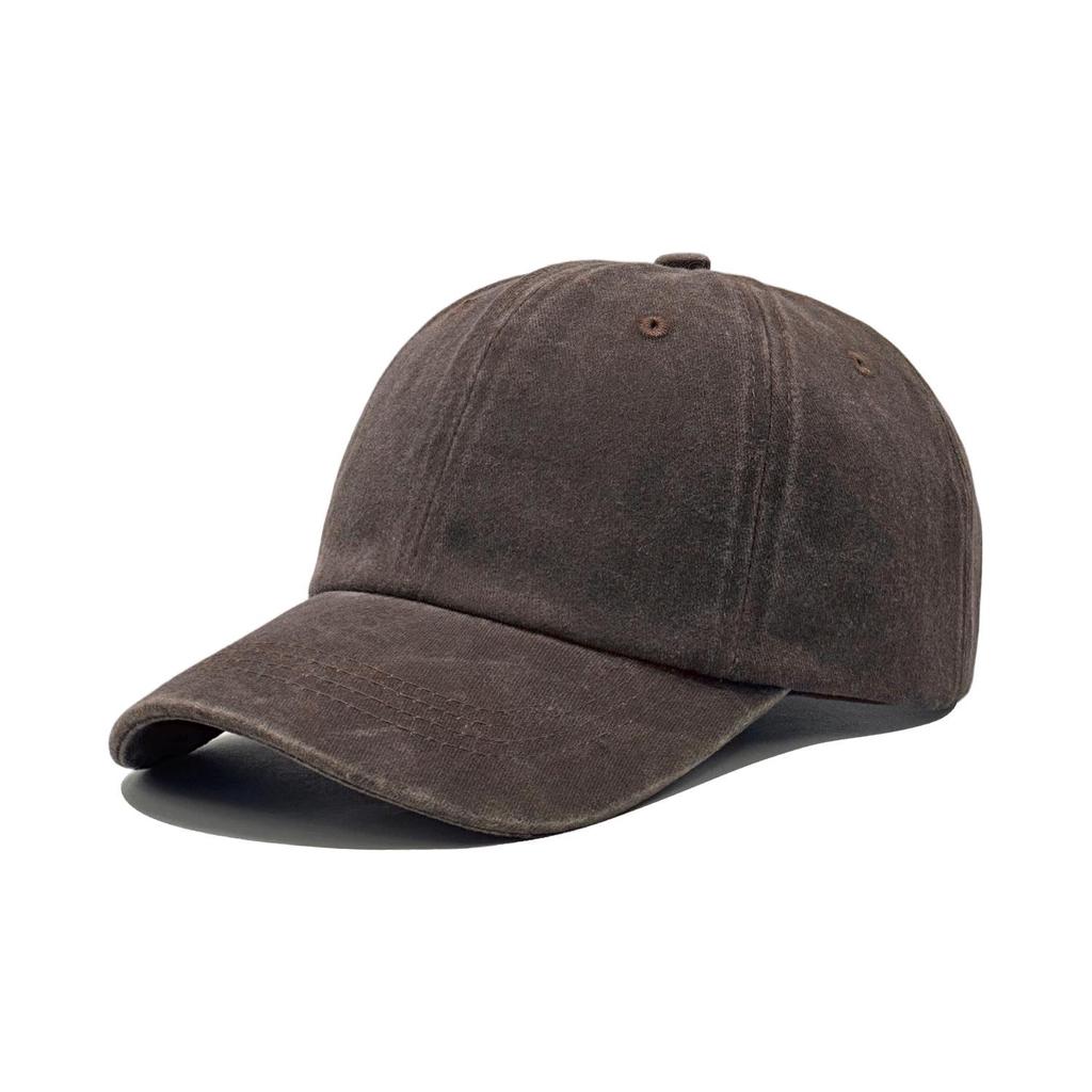 Pure Cotton Washed Baseball Cap: Breathable, Soft, UV Protection, Duckbill Design, Quality Assured Embroidery.
