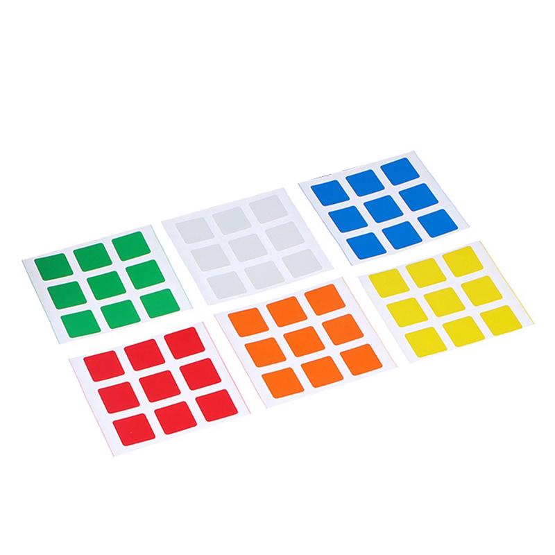 

Высококачественные яркие сменные наклейки для кубика Рубика 3x3 Speed Cube Cubo Magico Игрушка Для Детей Взрослых Подарок Дети 3x3x3 Наклейки A1