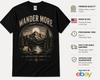Wander More Worry Less Mountain Graphic Adventure Outdoor Tee Unisex T-Shirt