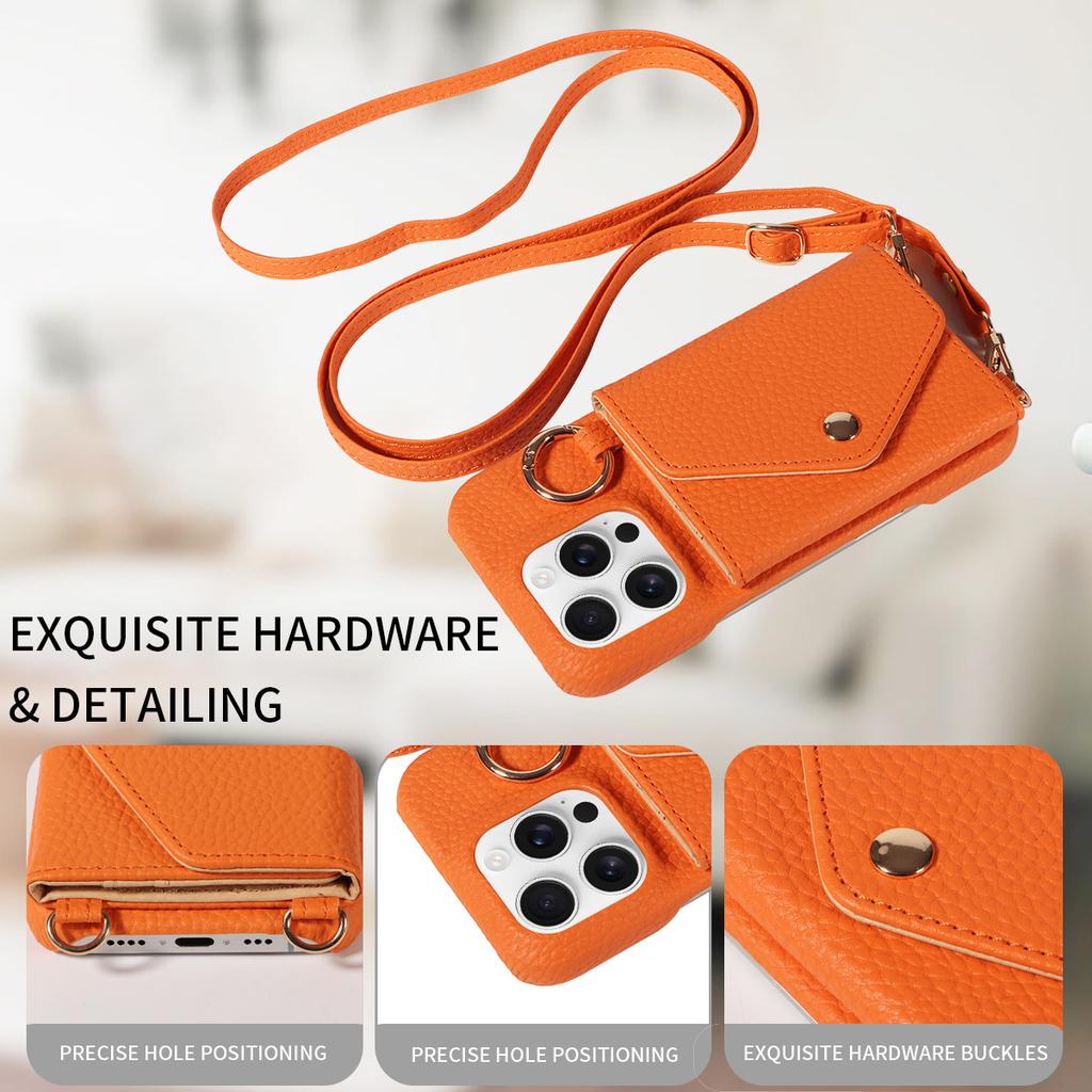 Multi-functional Crossbody Leather Protective Case for IPhone 17, Apple 16 Pro/15 Pro