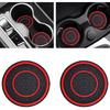 2PCS Car Cup Holder Coasters, 2.75 Inch Auto Non-Slip Anti Dust Cup Mats, Console Cup Holder Insert Coaster Auto Insulated Mats, Universal Interior