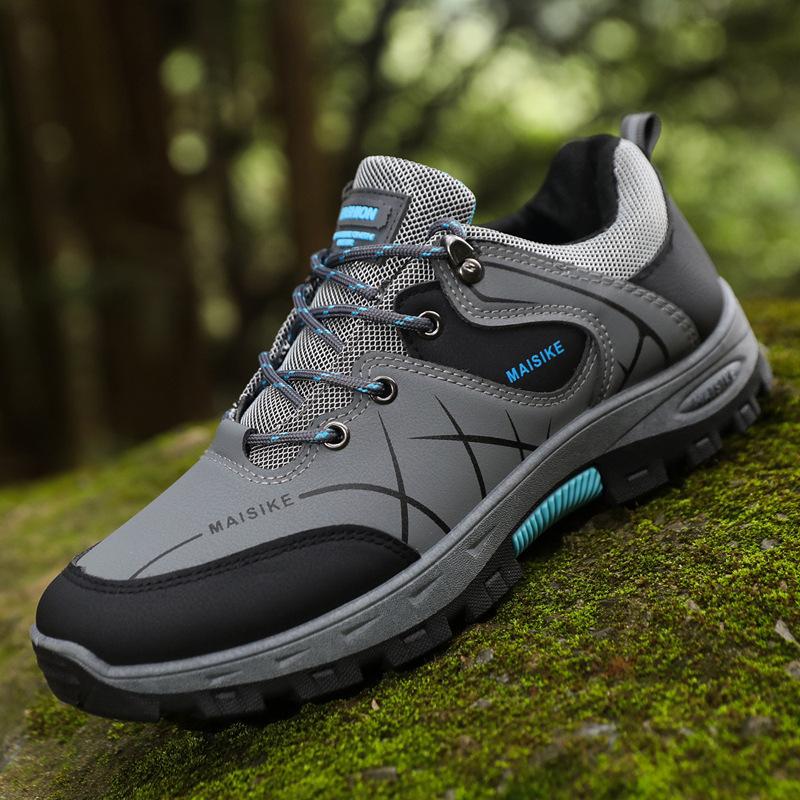 Chaussures d'automne et d'hiver cuir velours coton chaussures sport loisirs alpinisme à lacets chaudes confortables chaussures de protection du travail