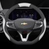 Leather Car Steering Wheel Cover for Chevrolet Monza Aveo Captiva Trax Orlando Groove Cruze Spark Non-slip Interior Accessories