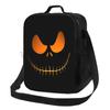 Horror Halloween Christmas Insulated Lunch Bag Portable Thermal Lunch Containers Reusable Cooler Tote Bag for Work Picnic Travel