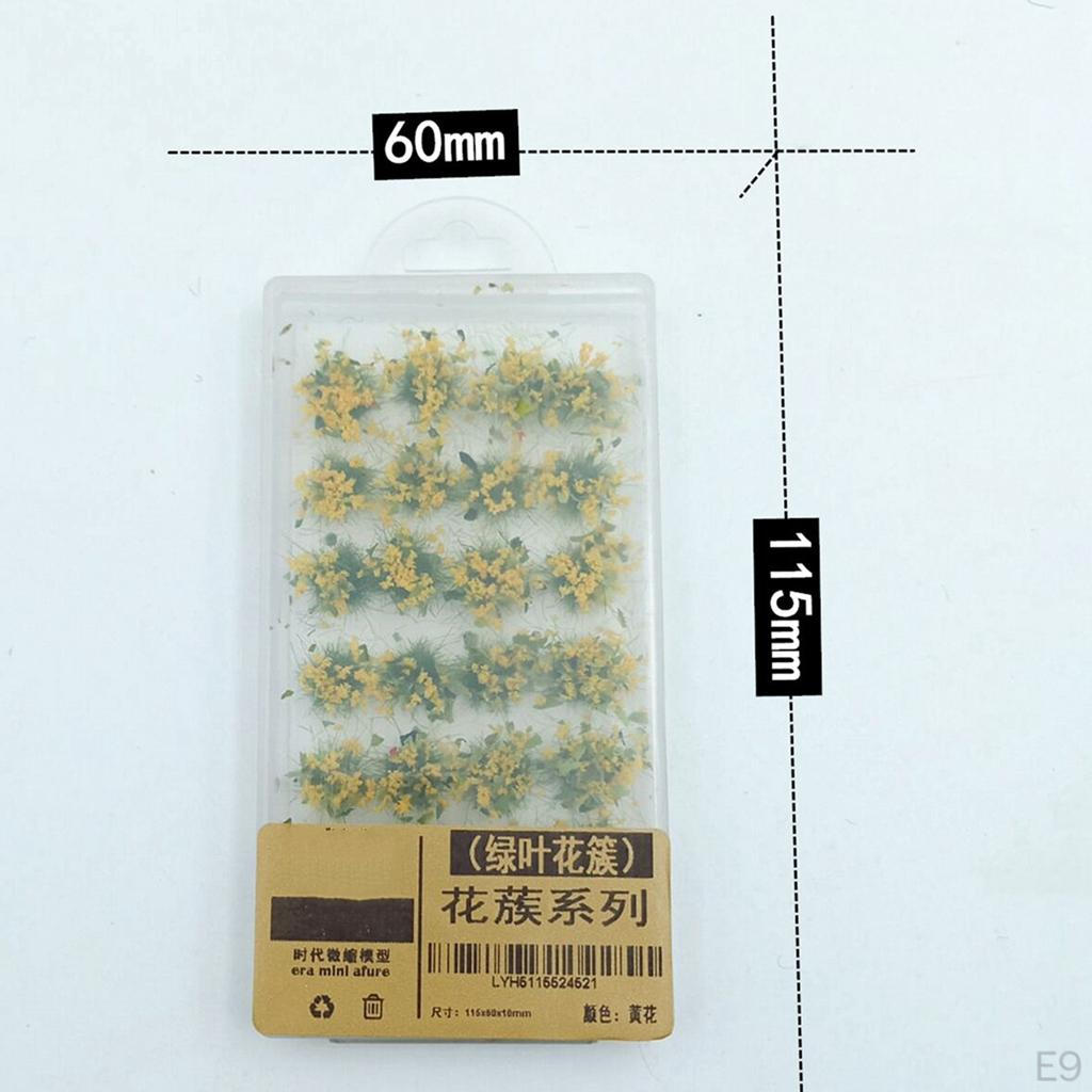 Miniature Flowers Mini Model Railroad Architecture Layout Decoration