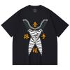 230 g/m² 100% Baumwolle Demon Slayer V65 Uzui Druck Unisex Schweres Baumwoll-T-Shirt
