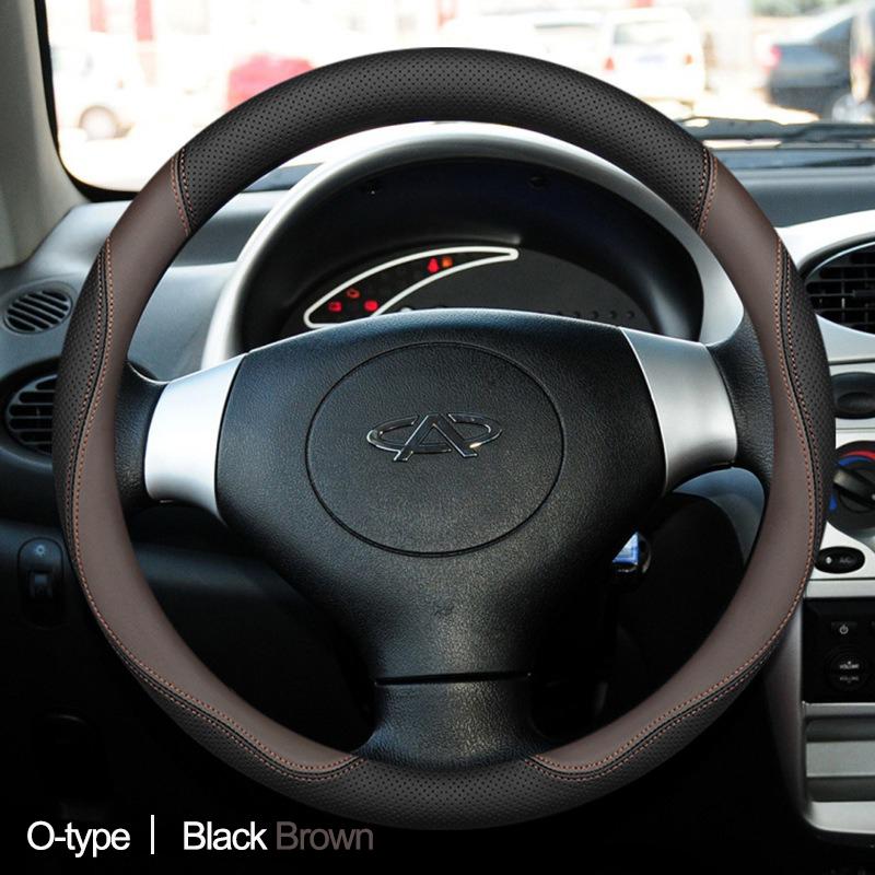 Car Auto Steering Wheel Cover Wrap for Chery Tiggo 8 7 Pro Tiggo 7Plus 8Plus D O Type Braid On Steering-Wheel