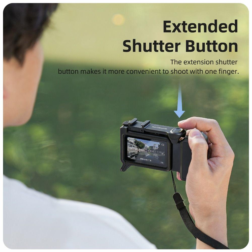 Shutter Button Camera Grip Handle Rabbit Cage for DJI Osmo Action 5 Pro/4/3 Camera Accessories