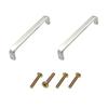 2Pcs Kitchen Handles Stainless Steel Hollow Tube Bar Cabinet Drawer Pull Knobs