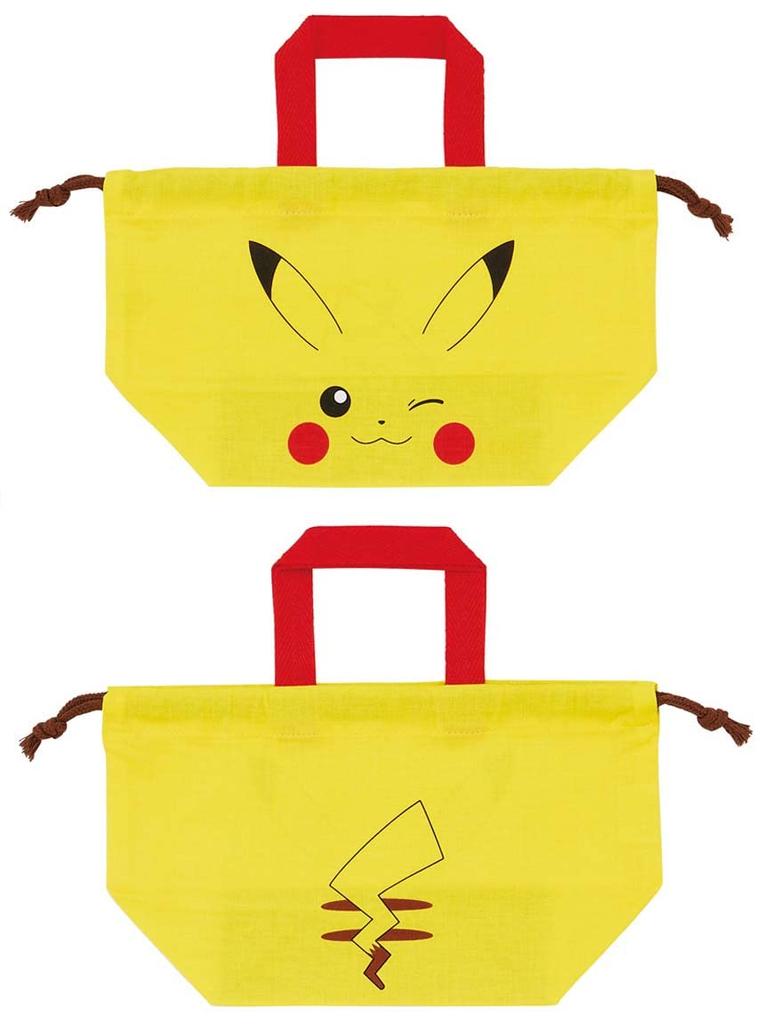 Skater Kordelzug Mittagessen Hergestellt in Pikachu Größe Kinder Tasche, Japan, Pokémon Gesicht, 23, KB7-A