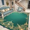 Light Luxury Emerald Green Floor Mat Nordic Style Carpet for Living Room Customized Floor Mat Fluffy Soft Bedroom Non-slip Rug