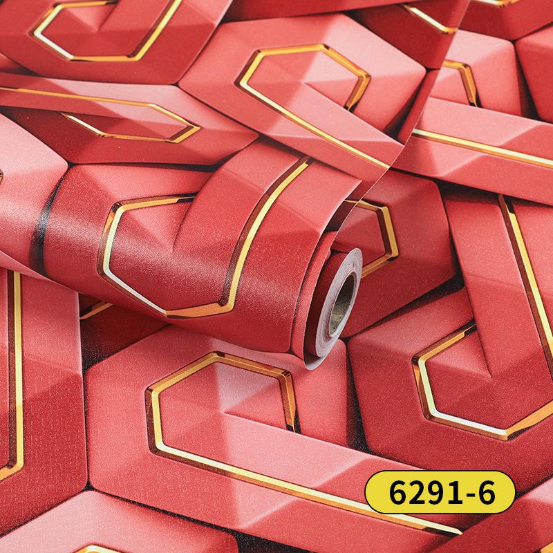 High-End Geometric 3D Wallpaper: Self-Adhesive, Waterproof, Moisture-Proof for E-sports or Home Decor