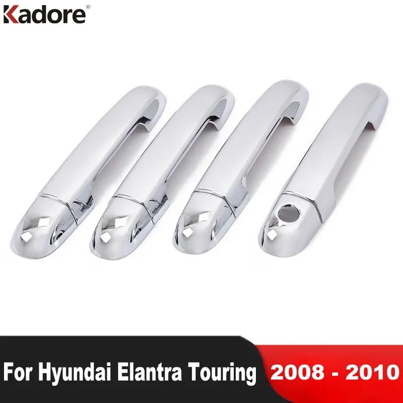 Door Handle Cover Trim For Hyundai Elantra Touring 2008 2009 2010 Chrome Car Side Door Handles Catch Cap Overlay Accessories