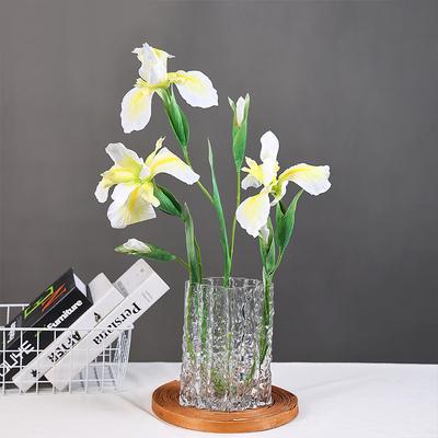 1PC Wedding Decoration Fake Flowers Flower Arrangement Home Decor Iris Flower Branch 2 Heads Iris Flores Artificial Flower Silk