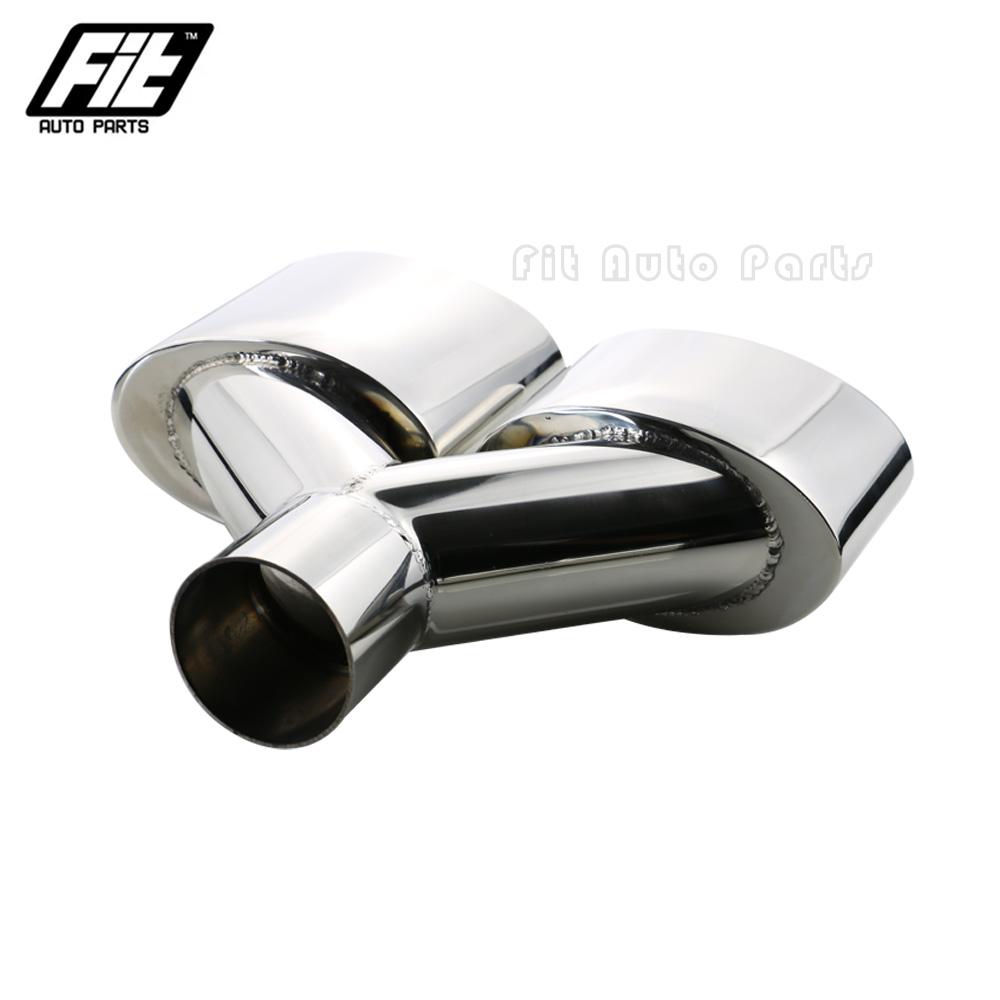 1 PCS Car Muffler Exhaust Tips Y Type Oval Dual Exhaust Tip for W204 C-class Modifiy C63