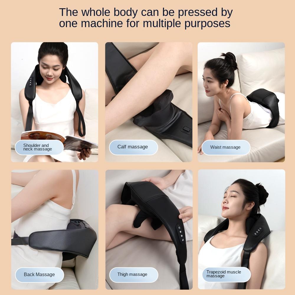 Electric Cervical Massager Convenient Kneading Trapezius Finger Compression Neck Back Shoulder Massager Relieves Neck Pain