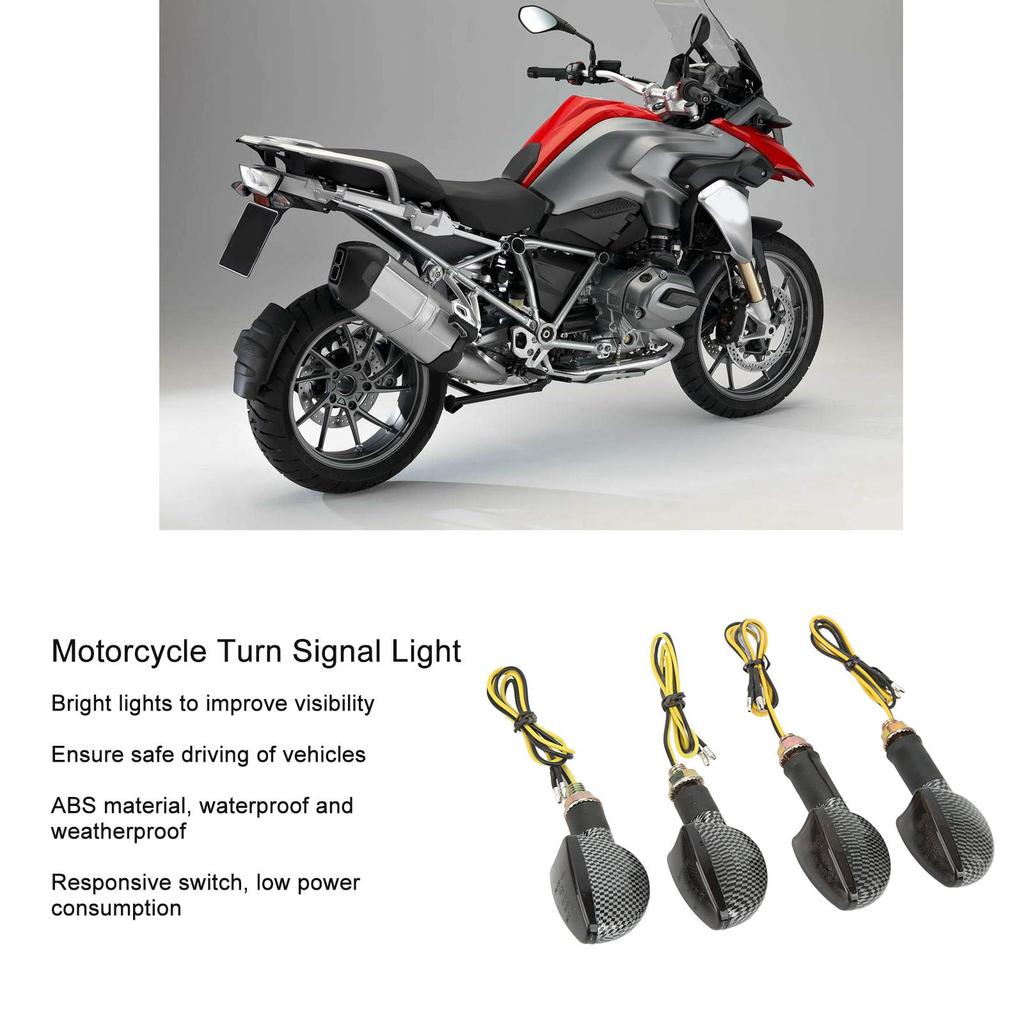 4PCS Motorcycle Turn Signal Light Front and Rear Waterproof Bright Light   Replacemen for