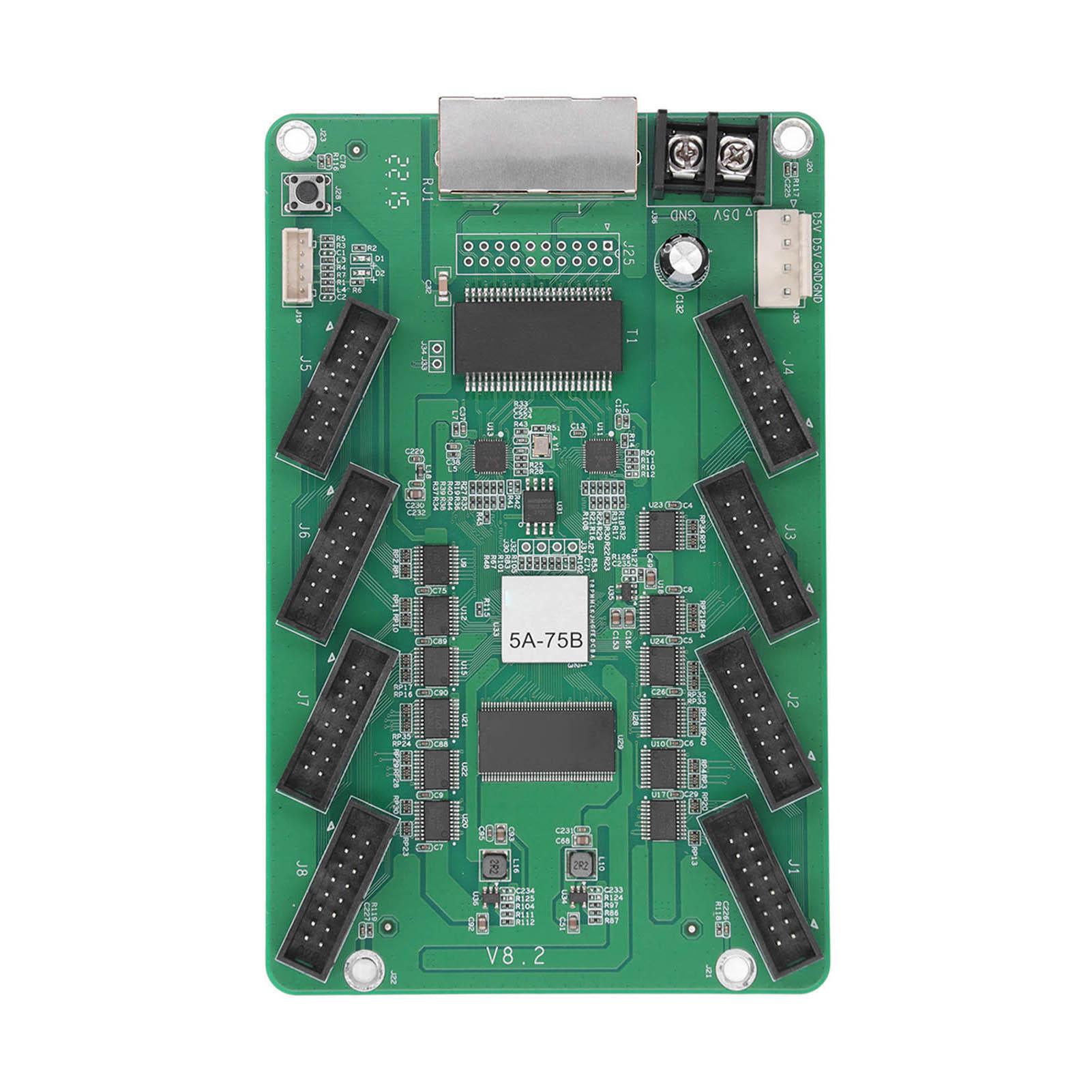 

5A‑75B Receiving Card Full Color LED Screen Synchronous Control Card Receiving Module DC3.3‑6V