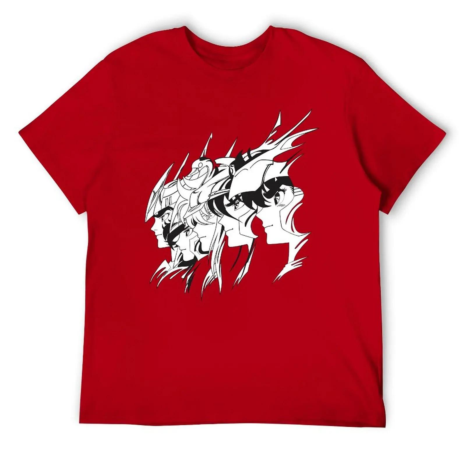 

Футболка с круглым вырезом Saint Seiya Bronze Knights For Sale, спортивные футболки, новинка, фитнес-гик, европейский размер S