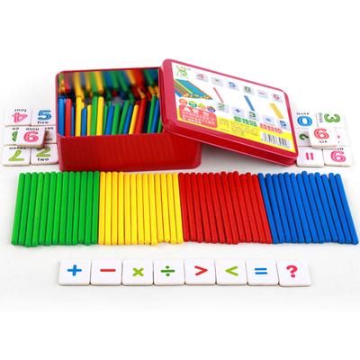 Drevené počítacie tyčinky Magnetické kocky Sada Matematické vzdelávacie hračky pre chlapcov a dievčatá