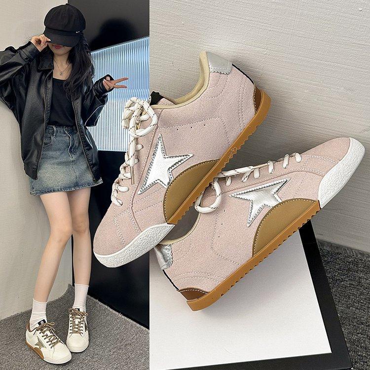 [Youshilai] 2025 Autumn New Flat-bottomed Non-slip German Training Shoes Women's Fashion Versatile Star Casual Sports Shoes