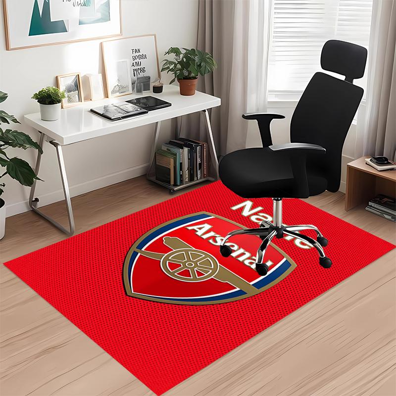 Custom Name Arsenal F.C Printed Carpet, for Office Chair Living Room Bedroom Kitchen Room Decor Gifts.