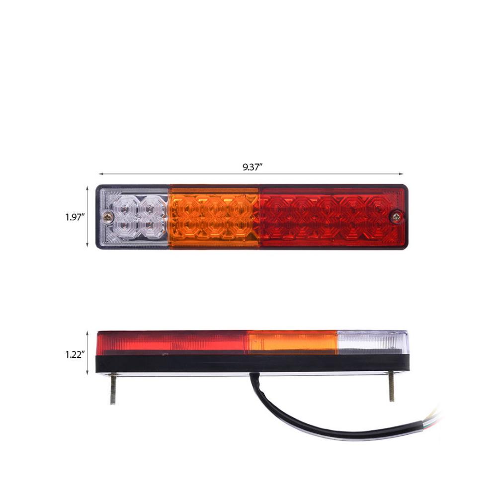 1 pair 12V 20LED Car Auto Stop Rear Tail Light Brake Reverse Light Turn Indiactor Boat ATV Truck Trailer Lamp