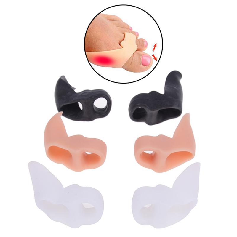 2Pcs Silicone Gel Bunion Toe Separator Corrector Hallux Valgus Guard Foot Care