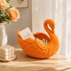 Handmade Swan Shaped Storage Tray Elegant Swan Organizer Centerpiece Key Wallet Holder  Desktop Use