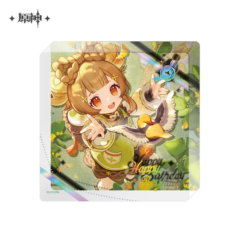 Sunsyea Genshin Impact Official Merch miHoYo Original 2025 Birthday Series Acrylic Coaster Alhaitham Ayato Baizhu Wanderer Diluc