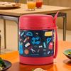 1 Stück 10,14 oz Edelstahl-Lunchbox mit Gabel, Studenteneintopf, Kleiner Suppentopf, Thermosbecher, Geeignet für Reisen im Freien und Camping