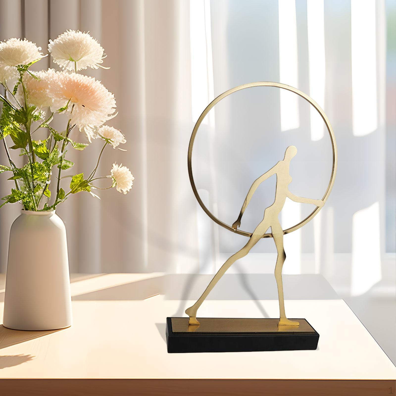 

Абстрактная фигура скульптура настольный орнамент креативный износостойкий декоративный домашний декор Round