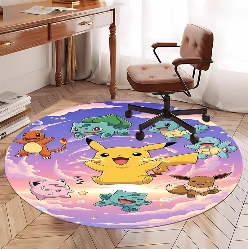 card game Pattern Round Rug, Indoor/Outdoor Mat, for Picnic, Gameroom, Bedroom, Office, Living Room, Home Decor Carpet, Birthday Gift