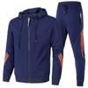 Tracksuit Men Two Pieces Set Mens Sportswear Male Jacket Hoodie And Pants Sweatsuit Hoodies+Pants 