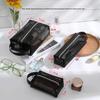 High-Capacity Luxury Mesh Cosmetic Handbag: Makeup, Lipstick, and Brush Organizer