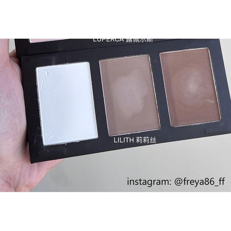 SHELLWE MAKEUP - freya86 3 Color Highlighter Contour Palette - Luperca