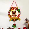 1-10PCS Christmas Light Up Wreath Handmade Diy Hanging Wind Chime Felt Handmade Pendant Christmas Crafts Christmas Decoration