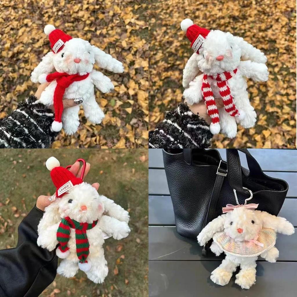 Bunny Plush Stylish Doll Keychain With Soft Fabric And Adorable Design Kids For