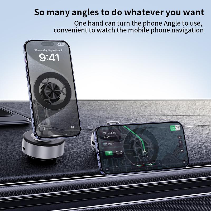 Uchwyt samochodowy na telefon magnetyczny przyssawka obrotowy o 360 stopni stojak na telefon komórkowy do iPhone Samsung Xiaomi