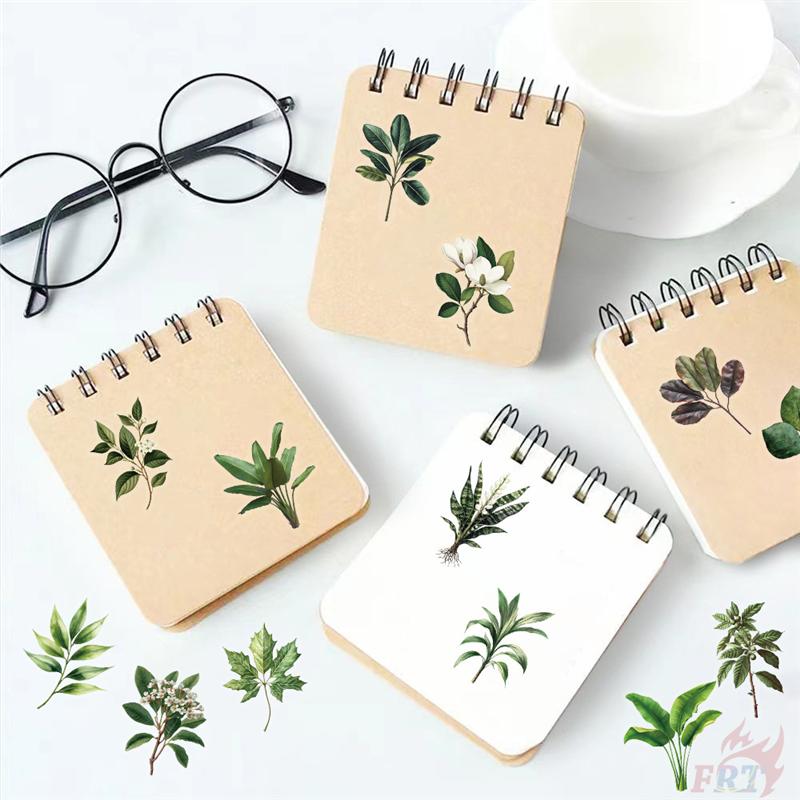 50Pcs/Set Green Leaves Series 02 PET Stickers Waterproof DIY Fashion Doodle Decals Stickers