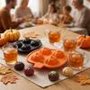 Kürbisform Halloween Kuchenform 4 Fächer Halloween Kürbis Dessertform Backutensil