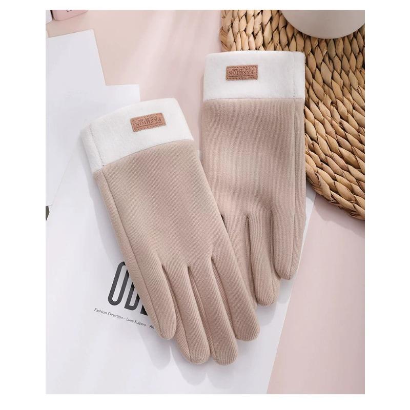 Winter Outdoor Thermal Gloves Female Touch Screen Plus Velvet Padded Cycling Non Slip Cycling Gloves Velvet.