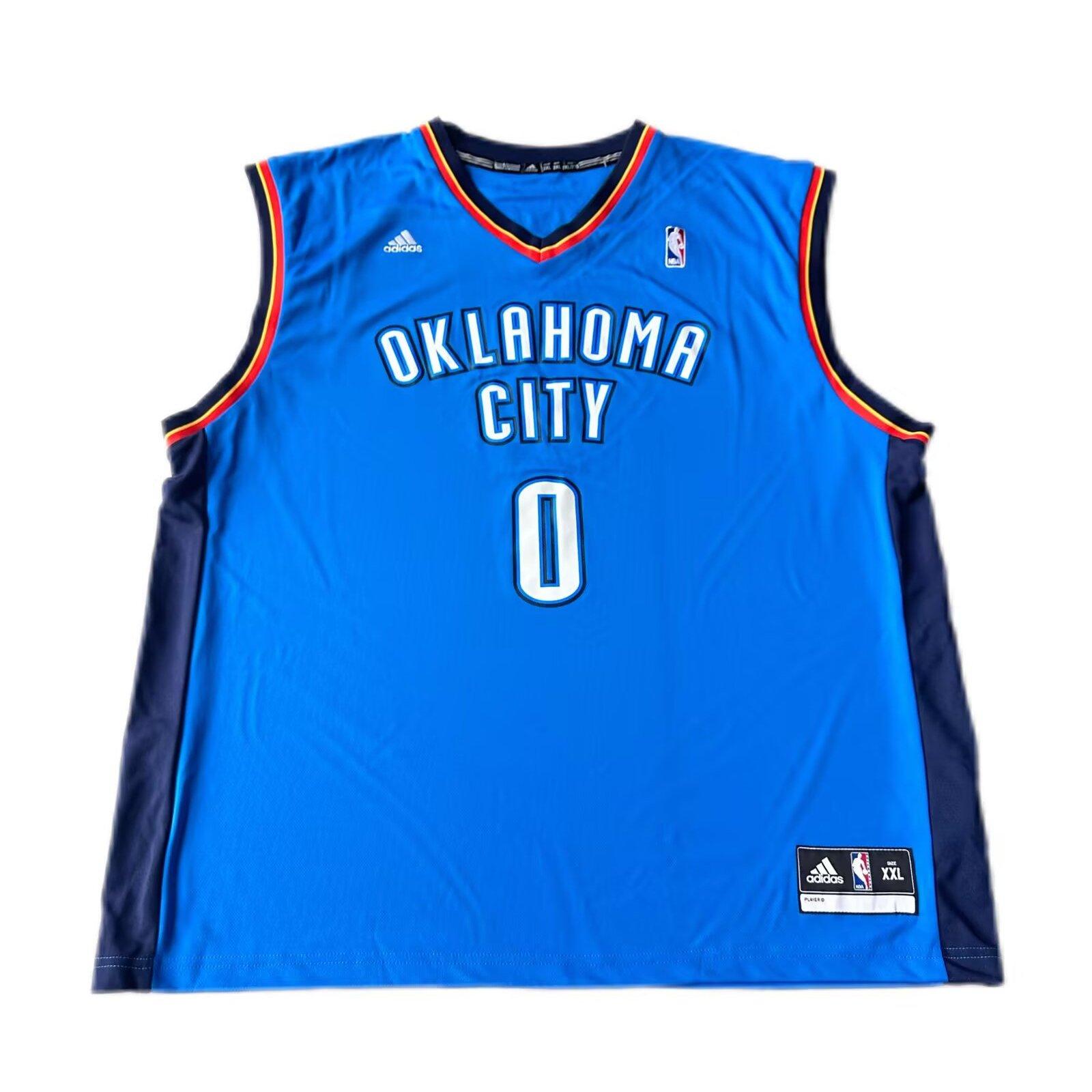 

Adidas NBA Russell Westbrook Thunder 0 V-Neck Sleeveless Basketball Jersey Unisex jersey 7818A-3CB-ANR1071 2XL
